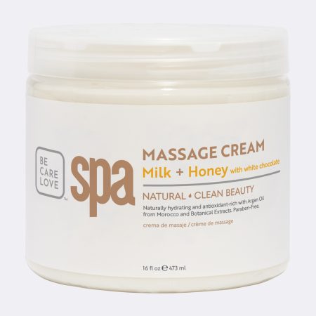 BCL MASSAGE CREAM (16 OZ.) MILK + HONEY WITH WHITE CHOCOLATE