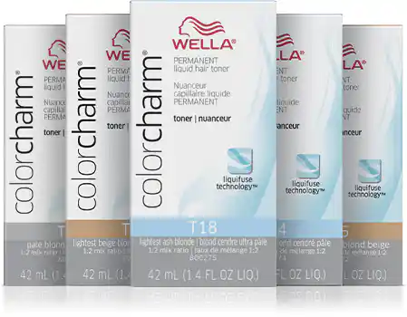 Wella Color Charm LIQUID Permanent Hair Color TONERS (T) Shades