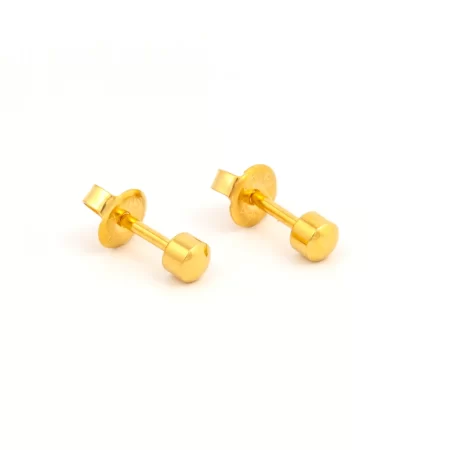Studex - GOLD REGULAR Universal Flatpack Piercing BALL Studs  - R200Y