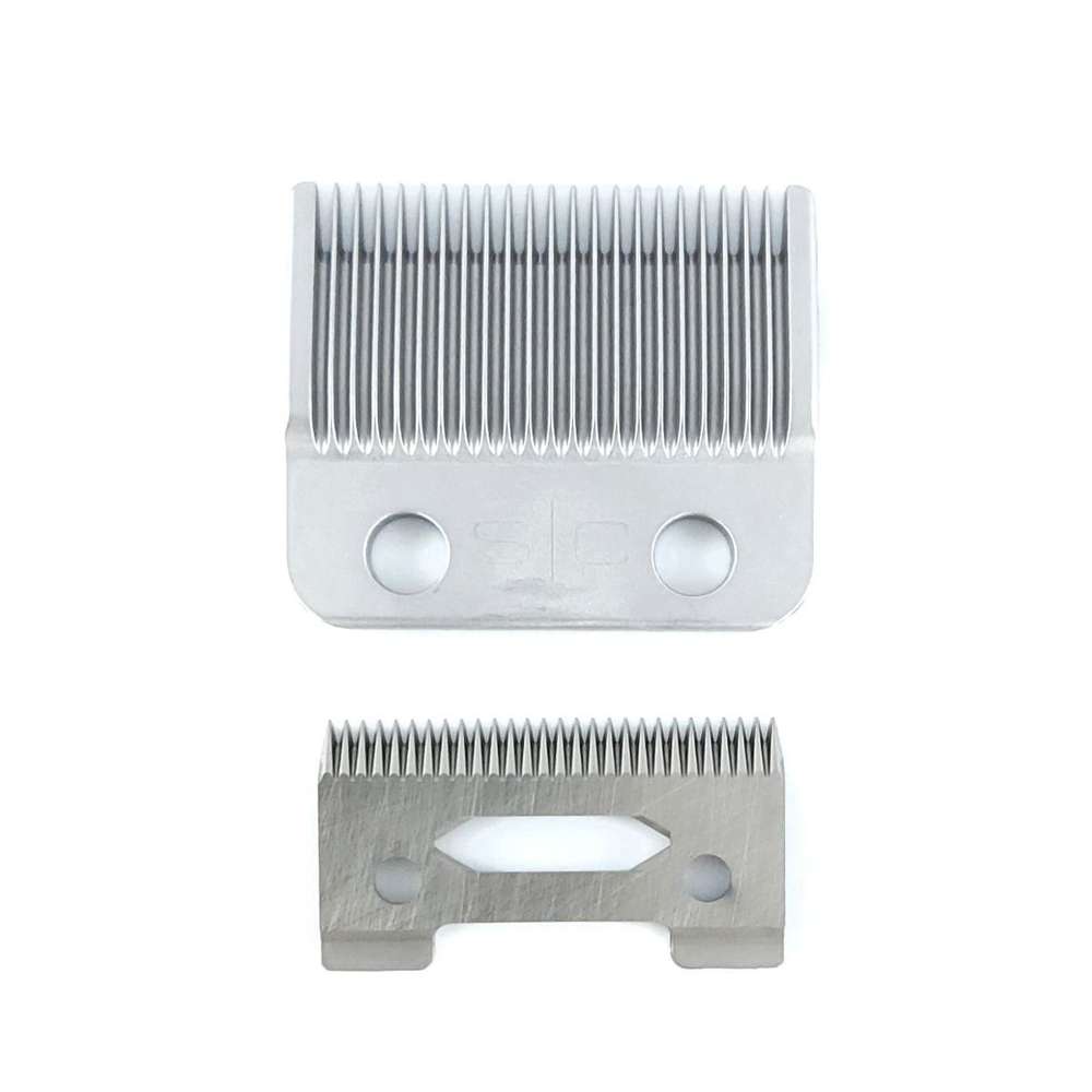 StyleCraft REPLACEMENT STAINLESS STEEL FIXED TAPER CLIPPER BLADE WITH CERAMIC MOVING BLADE SET
