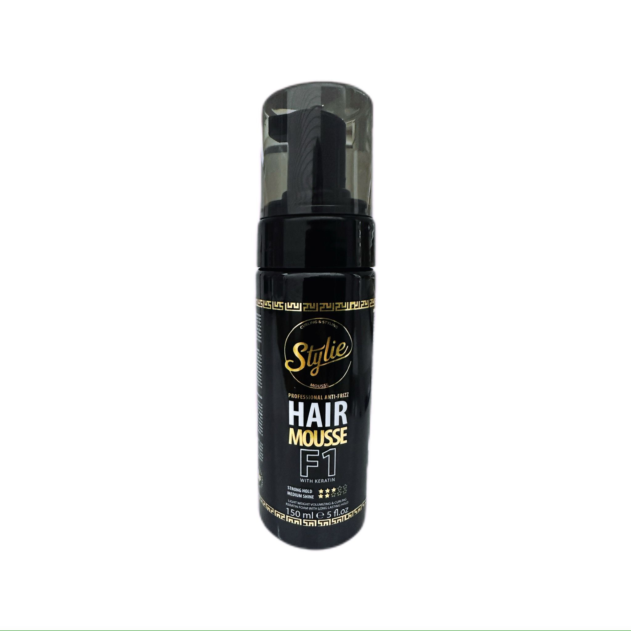 Stylie Anti-Frizz Hair Mousse with Keratin - 150ml