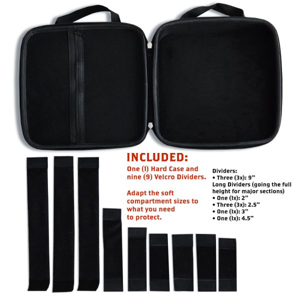 GroomVault Hard Storage Case with Adjustable Compartments