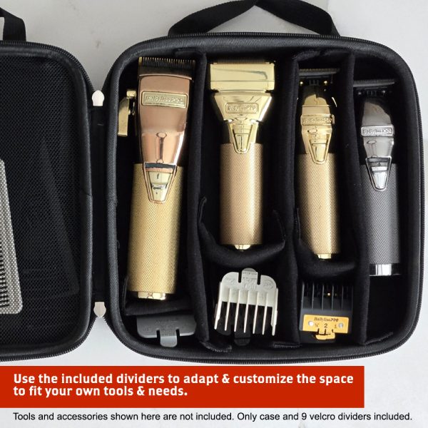 GroomVault Hard Storage Case with Adjustable Compartments
