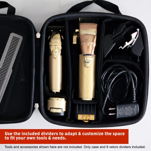 GroomVault Hard Storage Case with Adjustable Compartments