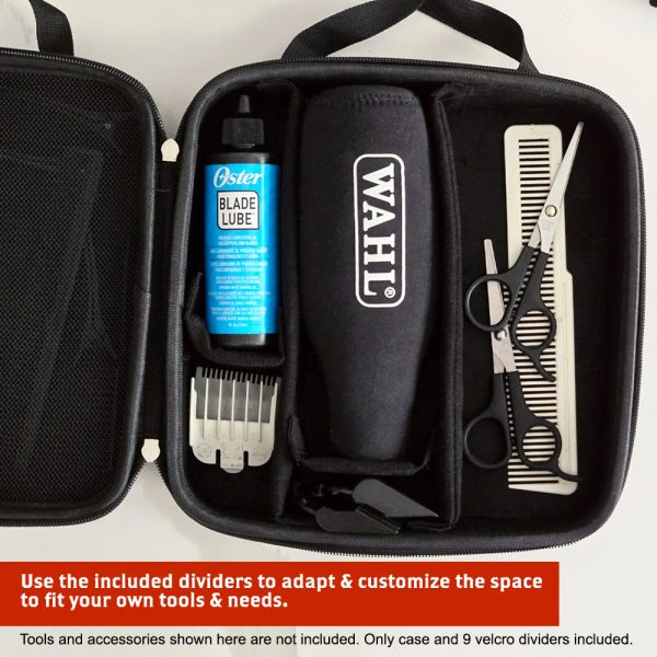 GroomVault Hard Storage Case with Adjustable Compartments