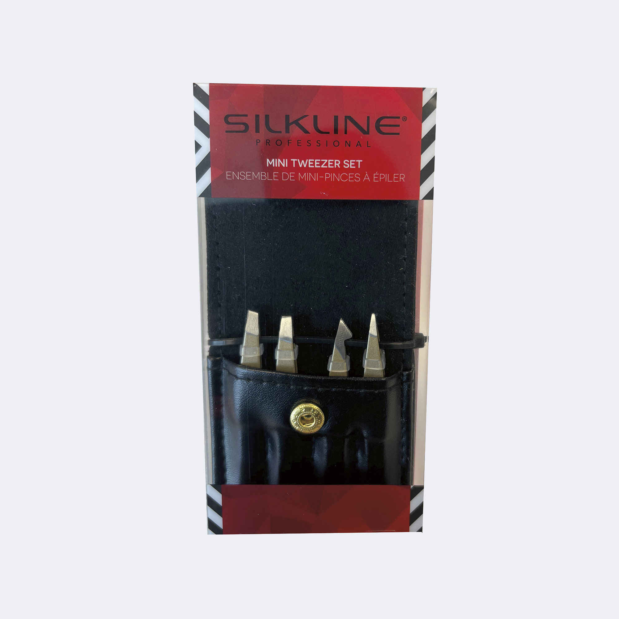 Silkline PROFESSIONAL MINI TWEEZERS SET - METALIX - LIMITED EDITION