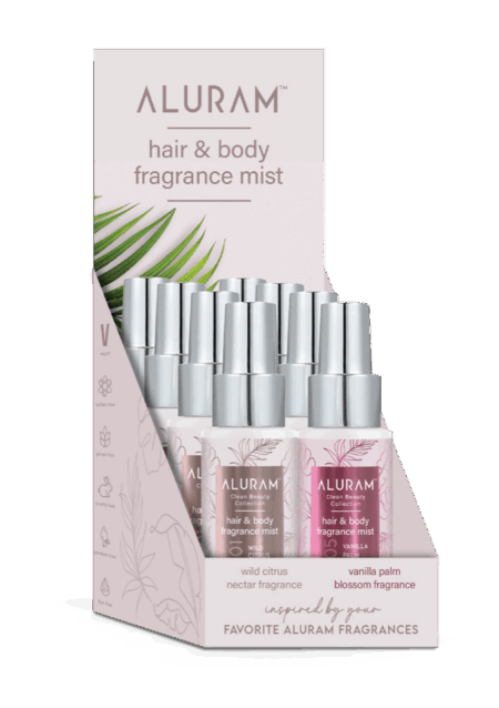 Aluram Hair & Body Fragrance Mist DISPLAY