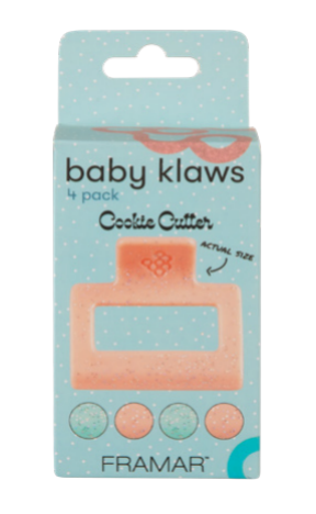 Framar Baby Klaws Hair Clips - Cookie Cutter - 4 Pack